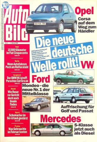 Deckblatt Auto Bild (05/1993)